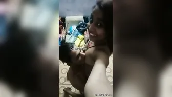 Tamil GF Getting Her Boobs Sucked Hard By Her Lover