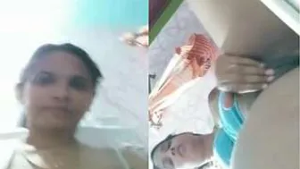 Hot Desi Babe Recording Herself Fingering For Her Boyfriend