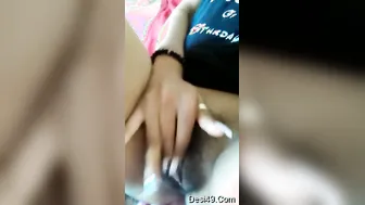 Cute Desi GF Playing With Her Pussy On Camera Part 1