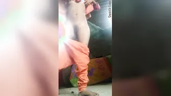 Village Babe Exposing Her Natural Boobs And Tight Pussy