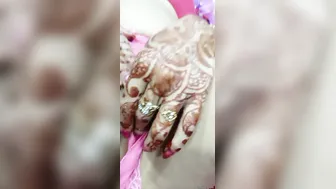 Newlywed Wife Exposing Her Soaking Wet Pussy To Her Husband