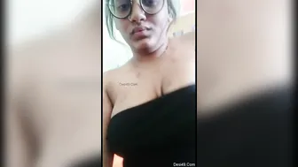 Hot Babe From Abroad Playing With Her Tits And Dripping Pussy
