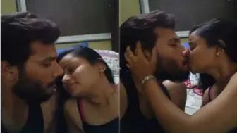Desi Lovers Kissing And Making Out In Bedroom After Midnight