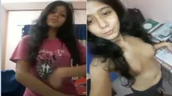 Desi GF Showing Off Her Perky Tits To Her Boyfriend