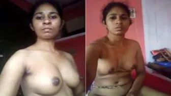 Village GF Recording Nude Selfie Video For Her Lover