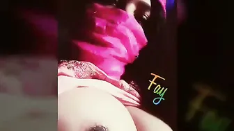 Desi GF Showing Off Her Milky White Boobs On Camera