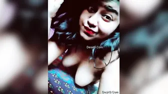 Hot Desi Babe Spreading Legs And Showing Tits And Pussy For Me