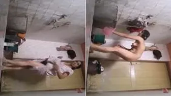 Married Bhabhi Recording Herself Bathing Naked For Her Fans