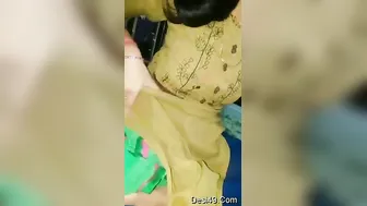 Beautiful GF Exposing Her Bare Chest For Lucky Boyfriend
