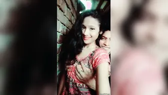 Sweet Desi Girl Getting Her Breasts Squeezed By Her Lover Hard