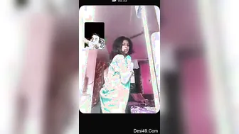 Married Bhabhi Exposing Her Perfect Tits During Video Chat Time