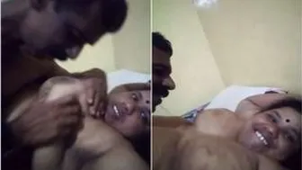 Busty Desi Wife Getting Her Big Tits Sucked Hard By Her Hubby