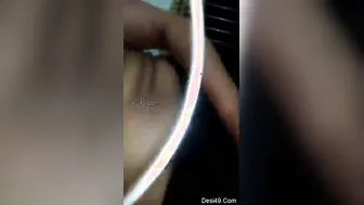 Naked GF Showing Off Her Perky Tits And Shaved Pussy
