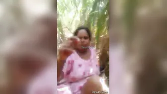 Horny Wife Flashing Her Wet Pussy Outdoors In Risky Public Spot