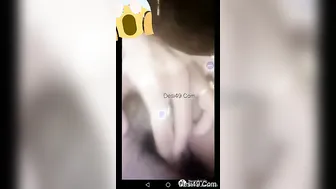 Showing Off My Big Boobs For Him During Naughty Video Call Part1