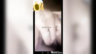 Showing Off My Big Boobs For Him During Naughty Video Call Part1
