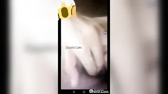 Showing Off My Big Boobs For Him During Naughty Video Call Part1
