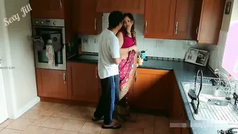 Hot Nri Bhabhi Stripping Naked Teasing Hubby With Her Body