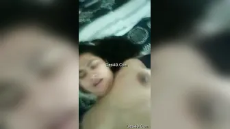 Young Desi GF Getting Her Soft Boobs Pressed By Lover