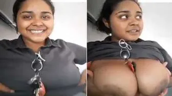 Sexy Desi Girl Showing Off Her Big Natural Tits On Camera