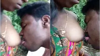 Lover Sucking His Desi GFs Soft Boobs Passionately