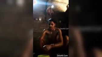 Village Bhabhi Recording Her Bathing Video For Her Lover