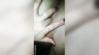 Hot Desi Babe Fingering Her Wet Pussy Recording Clip For Her Man