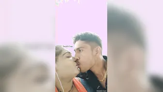 Caught My Village Bhabhi Kissing Devar Outdoors Behind The House