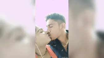 Caught My Village Bhabhi Kissing Devar Outdoors Behind The House