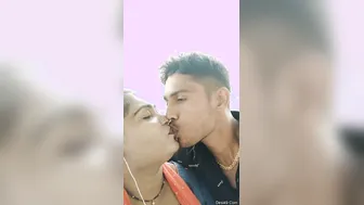 Caught My Village Bhabhi Kissing Devar Outdoors Behind The House