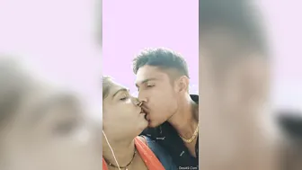 Caught My Village Bhabhi Kissing Devar Outdoors Behind The House