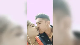 Caught My Village Bhabhi Kissing Devar Outdoors Behind The House