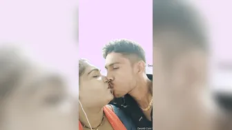Caught My Village Bhabhi Kissing Devar Outdoors Behind The House
