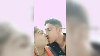 Caught My Village Bhabhi Kissing Devar Outdoors Behind The House