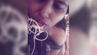 Adorable GF Stripping Topless During Our Video Call Today