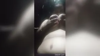 Horny Bhabhi Playing With Massive Boobs And Showing Her Ass Off