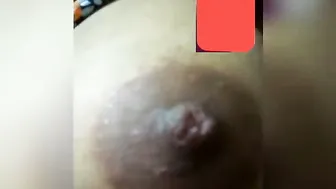 Cute GF Flashing Her Perky Tits On Video Call For Him