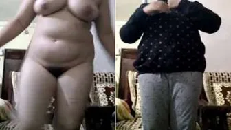 Big Tit GF Showing Her Naked Body To Her Horny Lover