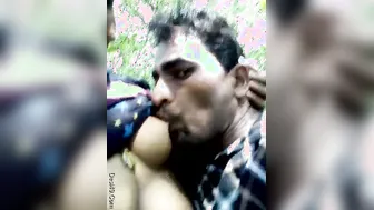 Village GF Getting Her Tits Sucked By Her Horny Lover
