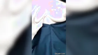 GF Letting Her Lover Squeeze Her Tits Outdoor In Village