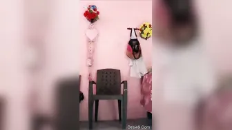 Innocent Looking GF Undressing Showing Her Naked Body