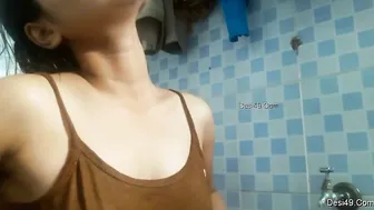 Playful Desi GF Squeezing And Teasing Her Soft Boobs