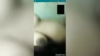 Adorable Indian Babe Getting Naked For Boyfriend On Video Chat