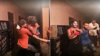 Desi Village Wife Dancing Seductively Stripping Her Clothes Off