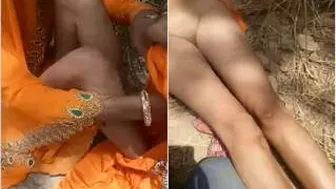 Shy Village Bhabhi Stripping Outdoors Showing Her Pussy To Lover