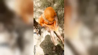 Shy Village Bhabhi Stripping Outdoors Showing Her Pussy To Lover
