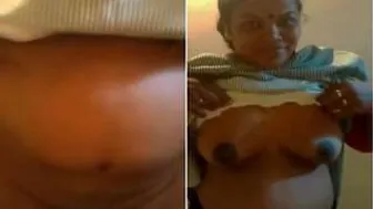 Mallu Bhabhi Removing Clothes Showing Off Tits And Wet Pussy