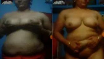 Horny Bhabhi Flaunting Her Tits And Pussy During Video Call