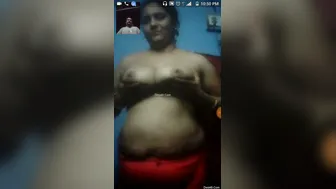 Horny Bhabhi Flaunting Her Tits And Pussy During Video Call
