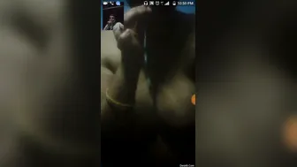 Horny Bhabhi Flaunting Her Tits And Pussy During Video Call